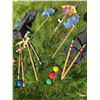 Image 2 : Croquet Set, Yard Pinwheels, and Garden Stakes