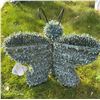 Image 4 : Garden Decor Lot: Tub, Urn, Topiary, Butterfly