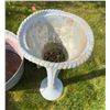 Image 7 : Garden Decor Lot: Tub, Urn, Topiary, Butterfly