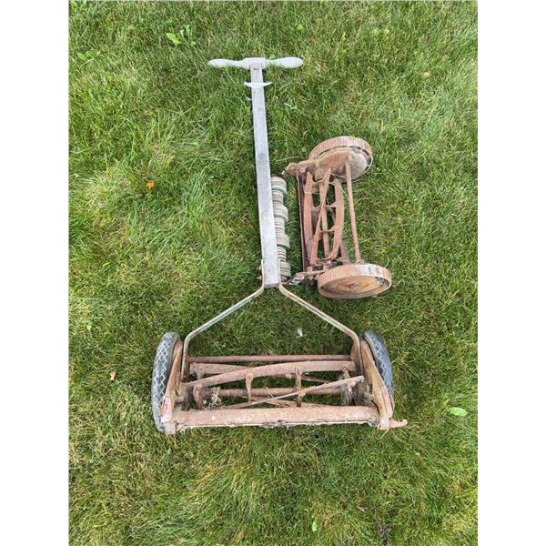 Manual Push Reel Lawn Mower with Metal Frame