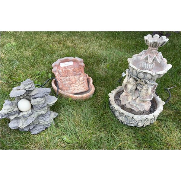 3 Outdoor Garden Decorative Fountains