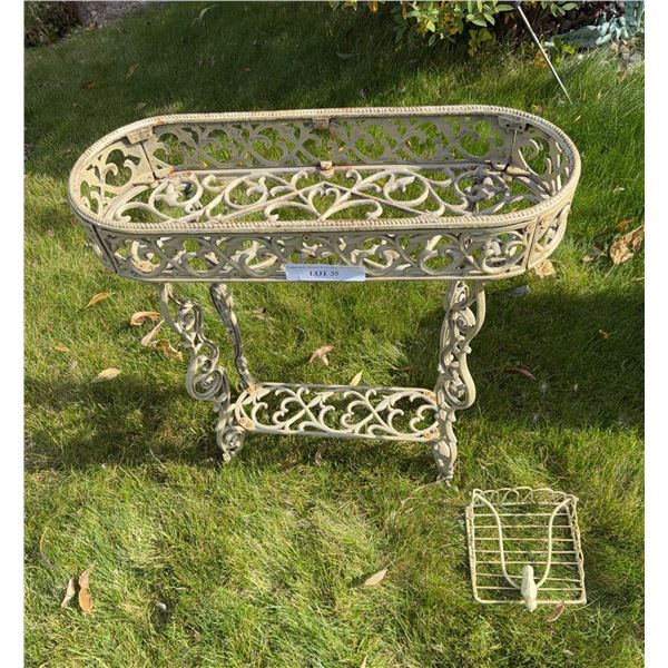 Decorative Cast Iron Plant Stand 