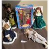Image 1 : Porcelain and Cloth Dolls, 6 Pieces