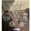 Image 1 : Clear Glass Tableware and Vases Lot