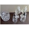 Image 7 : Vintage Pressed and Cut Glass Tableware Lot