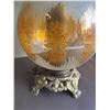 Image 3 : Ornate Glass Table Lamps with Shades