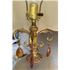 Image 5 : Ornate Glass Table Lamps with Shades