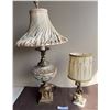 Image 1 : Putto Motif Table Lamps With Shades