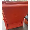 Image 2 : Orange Vinyl Recliner Chair with Tufted Back