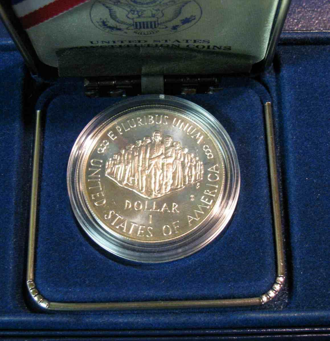48. 17871987 Constitution 200th Anniversary Silver Dollar. Proof.