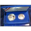 Image 1 : 50. 1886-1986S Statue of Liberty Half and Silver Dollar Set. Proof.