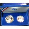 Image 1 : 51. 1886-1986S Statue of Liberty Half and Silver Dollar Set. Proof.