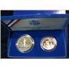 Image 2 : 51. 1886-1986S Statue of Liberty Half and Silver Dollar Set. Proof.