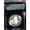 Image 1 : 54. 1800-2000 Library of Congress Commemorative Silver Dollar. Proof.