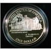 Image 2 : 55. 1890-1990 Eisenhower Commemorative Silver Dollar. Proof.