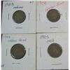 Image 1 : 70. 1903, (2) 04 & 05 Indian Head Cents. VF-EF.