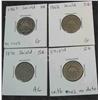 Image 1 : 106. 1867 G, 68 G, 70 AG & 1-No-Date Shield Nickels.