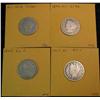 Image 1 : 128. 1892 AG, 97 AG, 07 F & 09 F Liberty Head Nickels.