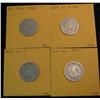Image 2 : 128. 1892 AG, 97 AG, 07 F & 09 F Liberty Head Nickels.