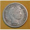 Image 1 : 132. 1892P Barber Dime. VG.