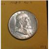 Image 1 : 174. 1948D Franklin Half Dollar. AU-Unc.