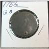 Image 1 : 248. Great Britain 1756 Half Penny with Hole.