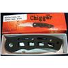 Image 1 : 294. Frost Cutlery The Chigger Knife. 3 3/4" 1/2 Serrated Ventilated Black composite Handle,