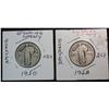Image 1 : 350. 1928 & 1930 Standing Liberty Quarters. G.