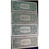 Image 2 : 352. (4) Series 1957 $1 Silver Certificates. 