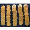 Image 1 : 379. (50) 1917-58 Wheat Cents Only 2-Duplicates.