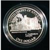Image 2 : 403. 1990P Eisenhower Com. Silver Dollar. Proof in Original Package.