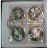 Image 2 : 405. Vatican 4-Medal Set. Appears to be Silver. In Presentation Holder.