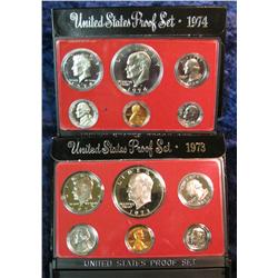 650. 1973S & 1974S US Proof Sets. Original as Issued.