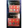 Image 1 : 669. 1981S & 1982S US Proof Sets. Original as Issued