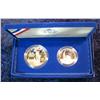 Image 1 : 744. 1986S Statue of Liberty Half & Silver Dollar. Proof Original as Issued.