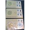 Image 1 : 771. (3) 1975 Bicentennial Bronze Medal and First Day Covers.