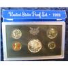 Image 1 : 818. 1969 S U.S. Silver Proof Set. Original as issued.