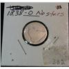 Image 1 : 943. 1838 O No Stars Seated Liberty Dime. Fair.
