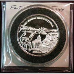 1074. 1838-1988 Fort Madison, Ia. Proof Medal. .999 Fine Silver. One Ounce. Serial no. 158.