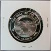 Image 2 : 1131. 1969 Alaska State Capitol Juneau Proof One Troy Ounce Silver Medal.
