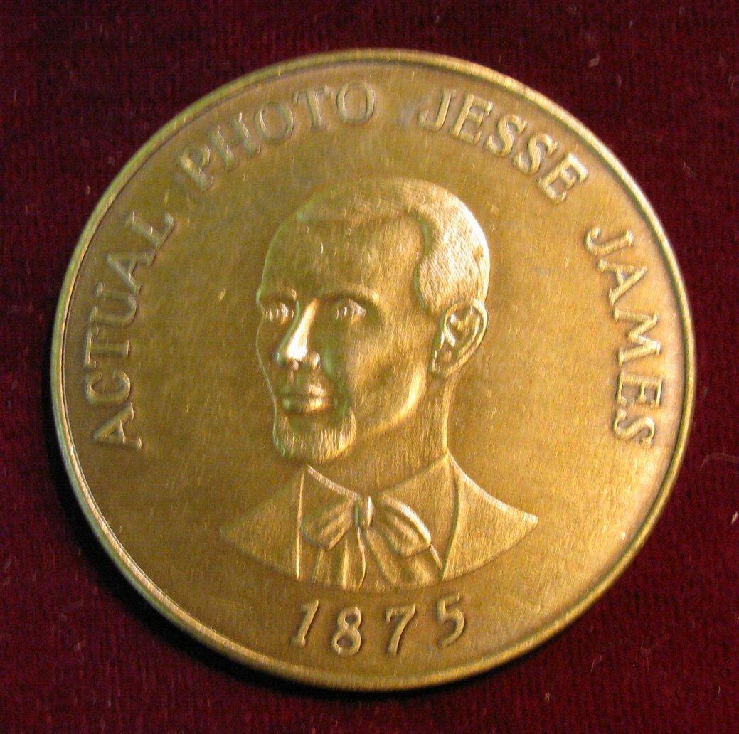1195. 18731973 "The Jesse James Gang" Adair, Ia. Centennial Medals. 39mm.