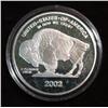 Image 2 : 1276. 2002 Proof Silver Buffalo Nickel. Encased. 39mm.