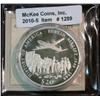 Image 1 : 1289. 2002 Liberia $20 Sterling Silver Proof Commemorative of 1948-49 Berlin Airlift. Weighs 20 gram
