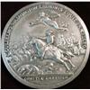Image 1 : 1361. 1781 Washington Pewter Battle Medal. Depicts Washington with Angel on horseback.