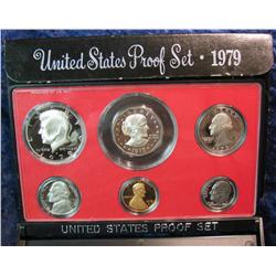 1451. 1979 S U.S. Proof Set. Cent to Dollar in original box of issue.