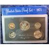 Image 2 : 1453. 1971 S U.S. Proof Set. Cent to Dollar in original box of issue.
