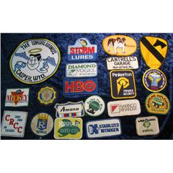 1461. (20) Different Cloth Patches. Includes "Diamond Vogel Paints"; "Cantrell's Garage Marshfield, 