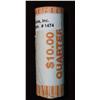 Image 1 : 1474. 2003 P Original Gem BU Roll Arkansas Statehood Quarters. ($10 face value).