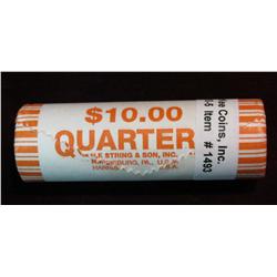 1493. 2007 D Montana Original Gem BU Roll Statehood Quarters. ($10 face value).