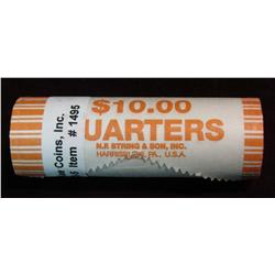1495. 2004 D Iowa Original Gem BU Roll Statehood Quarters. ($10 face value).